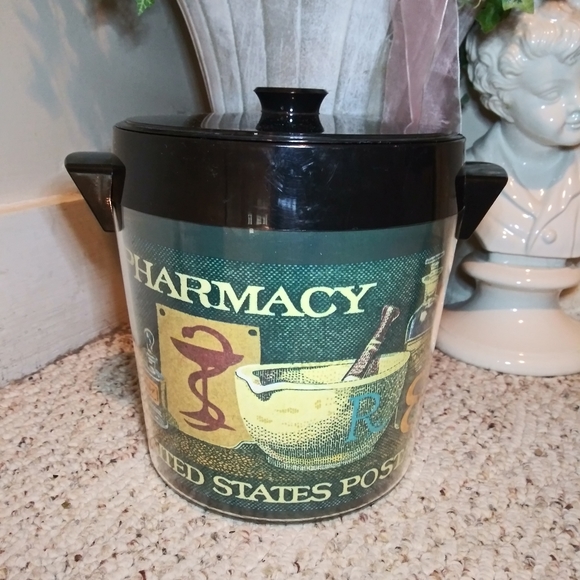 Vintage Other - Vintage Therma-Serv Made In USA Pharmaceutical Themed Ice Bucket